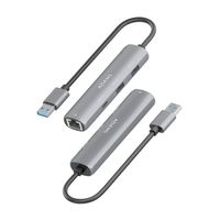 Miniatura 4 de AISENS USB3 0 Dock USB A A Ethernet Gigabit   Hub 1xUSB C 2xUSB A  Gris  15cm