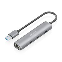 Miniatura 2 de AISENS USB3 0 Dock USB A A Ethernet Gigabit   Hub 2xUSB C 1xUSB A  Gris  15cm
