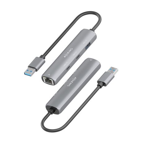AISENS USB3 0 Dock USB A A Ethernet Gigabit Hub 2xUSB C 1xUSB A Gris 15cm - Imagen 4 de 9 AISENS USB3 0 Dock USB A A Ethernet Gigabit Hub 2xUSB C 1xUSB A Gris 15cm - Imagen 4 de 9