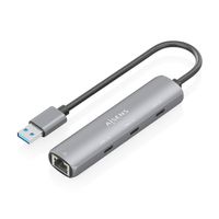 Miniatura 2 de AISENS USB3 0 Dock USB A A Ethernet Gigabit   Hub 3xUSB C  Gris  15cm