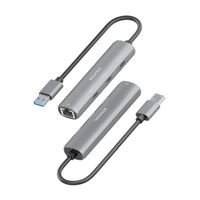 Miniatura 4 de AISENS USB3 0 Dock USB A A Ethernet Gigabit   Hub 3xUSB C  Gris  15cm