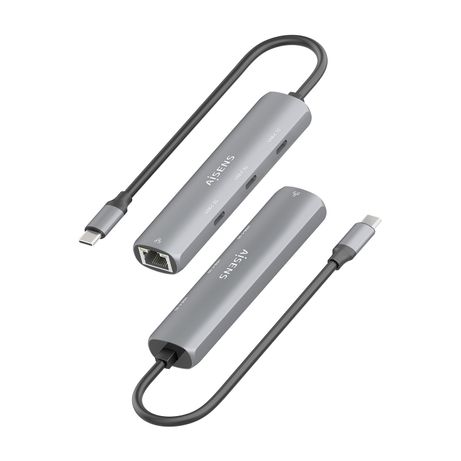 AISENS Dock USB C A Ethernet Gigabit Hub 3xUSB C Gris 15cm - Imagen 4 de 9 AISENS Dock USB C A Ethernet Gigabit Hub 3xUSB C Gris 15cm - Imagen 4 de 9