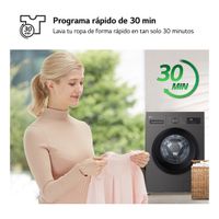 Miniatura 7 de LAVADORA CARGA FRONTAL LG F4A10S8NDK 8 KG 1400 RPM A GRAFITO