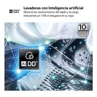 Miniatura 5 de LAVADORA CARGA FRONTAL LG F4WR7009AGS 9 KG 1400 RPM A INOX