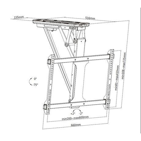 SOPORTE DE TECHO EQUIP 650329 PARA PANTALLA 32" - 70" DE TECHO MOTORIZADO VESA MAX 600X400 PESO MAX. 35KGS - Imagen 10 de 12 SOPORTE DE TECHO EQUIP 650329 PARA PANTALLA 32" - 70" DE TECHO MOTORIZADO VESA MAX 600X400 PESO MAX. 35KGS - Imagen 10 de 12
