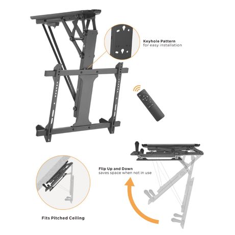 SOPORTE DE TECHO EQUIP 650329 PARA PANTALLA 32" - 70" DE TECHO MOTORIZADO VESA MAX 600X400 PESO MAX. 35KGS - Imagen 12 de 12 SOPORTE DE TECHO EQUIP 650329 PARA PANTALLA 32" - 70" DE TECHO MOTORIZADO VESA MAX 600X400 PESO MAX. 35KGS - Imagen 12 de 12