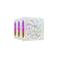 Miniatura 3 de KIT 3xVENTILADOR INTERNO ARG MARS GAMING MF-LINKFINITY KIT BLANCO MODULARES PWM 120mm ASPAS INVERTID