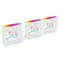Miniatura 4 de KIT 3xVENTILADOR INTERNO ARG MARS GAMING MF-LINKFINITY KIT BLANCO MODULARES PWM 120mm ASPAS INVERTID