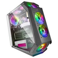 Miniatura 3 de Caja MARS GAMING  MC51 Caja PC Gaming ATX Doble Cristal Templado 5xVentilador RGB Negro Negro