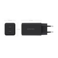 Miniatura 5 de AISENS Cargador GaN 65W  2xUSB C PD3 0 QC4 0  Negro