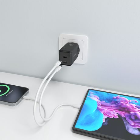 AISENS Cargador GaN 65W 2xUSB C PD3 0 QC4 0 Negro - Imagen 7 de 7 AISENS Cargador GaN 65W 2xUSB C PD3 0 QC4 0 Negro - Imagen 7 de 7