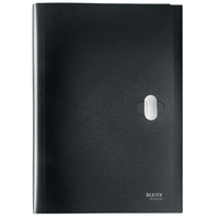 Miniatura 1 de CARPETA POLIPROPILENO ACORDEON 5 POSICIONES+BOLSILLO FRONTAL BROCHE GIRATORIO A4 RECYCLE NEGRO LEITZ 46240095