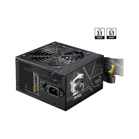 Fuente Alimentación 650W MSI MAG MAG A650BN PCIE5 II 80 PLUS Bronze Non-Modular Negro - Imagen 3 de 6 Fuente Alimentación 650W MSI MAG MAG A650BN PCIE5 II 80 PLUS Bronze Non-Modular Negro - Imagen 3 de 6