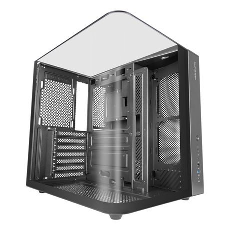 CAJA ATX CUBE MARS GAMING MCINFINIOLITE NEGRA CRISTAL TEMPLADO CURVO GPU 325mm - Imagen 3 de 9 CAJA ATX CUBE MARS GAMING MCINFINIOLITE NEGRA CRISTAL TEMPLADO CURVO GPU 325mm - Imagen 3 de 9