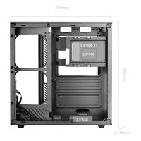 Miniatura 7 de CAJA ATX CUBE MARS GAMING MCINFINIOLITE NEGRA CRISTAL TEMPLADO CURVO GPU 325mm
