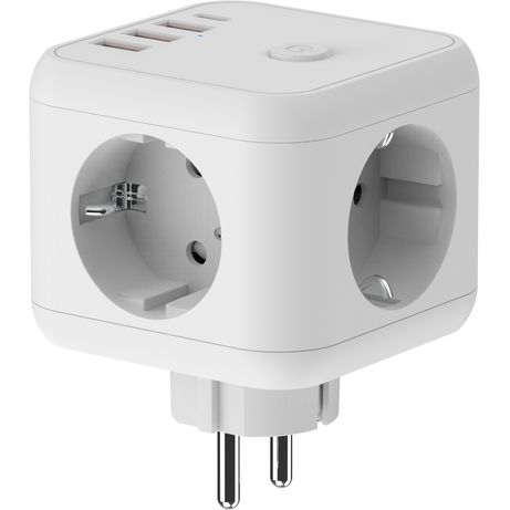 ENERGYCUBE 3 TOMAS DCU 37400120 + 4 PUERTOS USB 5V/3.4A - Imagen 4 de 5 ENERGYCUBE 3 TOMAS DCU 37400120 + 4 PUERTOS USB 5V/3.4A - Imagen 4 de 5
