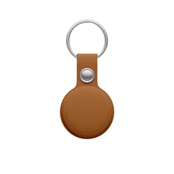 LEOTEC MITAG compatible con IOS Find My y Siri + Llavero Marron