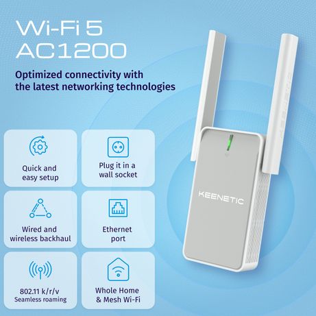 Keenetic Buddy 5 Repetidor Wifi 5 Mesh - Imagen 3 de 15 Keenetic Buddy 5 Repetidor Wifi 5 Mesh - Imagen 3 de 15