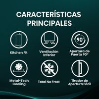 Miniatura 7 de FRIGORIFICO UNA PUERTA HISENSE FT3K310SAIE1 NOFROST E ALTO 185.6  CM ANCHO 59.5 CM INOX