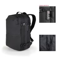 Miniatura 3 de MOCHILA VIAJE TOOQ TQBP-V101-BK PORTATIL 17" COMPRESION VACIO BOMBA AIRE 30-55L NEGRA