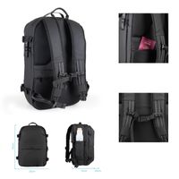 Miniatura 4 de MOCHILA VIAJE TOOQ TQBP-V101-BK PORTATIL 17" COMPRESION VACIO BOMBA AIRE 30-55L NEGRA
