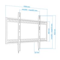 Miniatura 2 de SOPORTE MONITOR/TV TOOQ LP41130F-B 60´´/100´´ MAX.130KG NEGRO