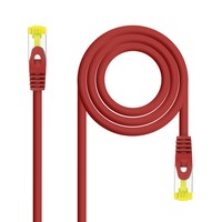 Miniatura 1 de NANOCABLE CABLE RED LATIGUILLO RJ45 LSZH CAT.6A SFTP AWG26, ROJO, 3.0 M (10.20.1903-R)