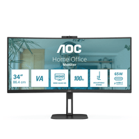 Miniatura 1 de AOC CU34V5CW 34" LED VA Wide Quad HD HDMI Altavoces