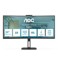 Miniatura 2 de AOC CU34V5CW 34" LED VA Wide Quad HD HDMI Altavoces