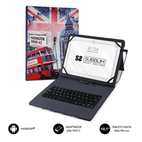 Miniatura 1 de FUNDA Y TECLADO TABLET 10.1´´ SUBBLIM ENGLAND