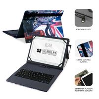 Miniatura 4 de FUNDA Y TECLADO TABLET 10.1´´ SUBBLIM ENGLAND