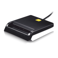 Miniatura 1 de LECTOR DNI ELECTRONICO TOOQ USB2.0 NEGRO