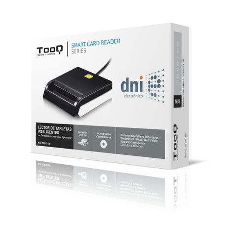 LECTOR DNI ELECTRONICO TOOQ USB2.0 NEGRO - Imagen 4 de 5 LECTOR DNI ELECTRONICO TOOQ USB2.0 NEGRO - Imagen 4 de 5