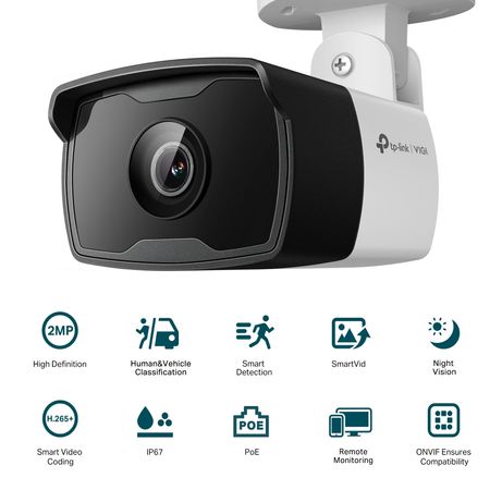 VIGI Cámara IP Bullet C320I 2MP Plástico IR 2.8mm - Imagen 4 de 4 VIGI Cámara IP Bullet C320I 2MP Plástico IR 2.8mm - Imagen 4 de 4