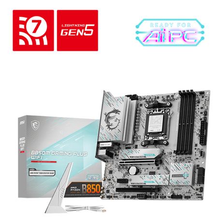 MSI AMD B850M GAMING PLUS WIFI Socket AM5 - Imagen 2 de 6 MSI AMD B850M GAMING PLUS WIFI Socket AM5 - Imagen 2 de 6