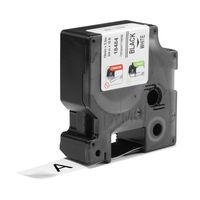 Miniatura 3 de CINTA ROTULADORA RHINOPRO POLIESTER 19MMX5.5M NEGRO/BLANCO DYMO 18484