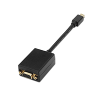 Miniatura 1 de ADAPTADOR AISENS MINI DISPLAYPORT MACHO A SVGA HEMBRA 15CM NEGRO A125-0135