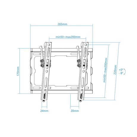 SOPORTE PARED MONITOR/TV TOOQ LP1044T-B 23´´/43´´ MAX.40KG NEGRO INCLINABLE - Imagen 4 de 7 SOPORTE PARED MONITOR/TV TOOQ LP1044T-B 23´´/43´´ MAX.40KG NEGRO INCLINABLE - Imagen 4 de 7