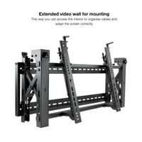 Miniatura 6 de SOPORTE DE PARED ORIENTABLE TOOQ TQVW4570T PARA PANTALLAS 45" A 70" VIDEO WALL 6 PUNTOS DE REGULACION ANTIRROBO VESA 200X200 A 600X400 NEGRO
