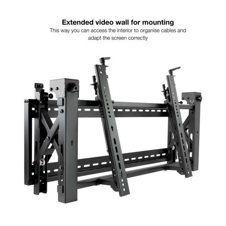 SOPORTE DE PARED ORIENTABLE TOOQ TQVW4570T PARA PANTALLAS 45" A 70" VIDEO WALL 6 PUNTOS DE REGULACION ANTIRROBO VESA 200X200 A 600X400 NEGRO - Imagen 6 de 13 SOPORTE DE PARED ORIENTABLE TOOQ TQVW4570T PARA PANTALLAS 45" A 70" VIDEO WALL 6 PUNTOS DE REGULACION ANTIRROBO VESA 200X200 A 600X400 NEGRO - Imagen 6 de 13