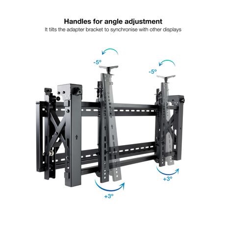 SOPORTE DE PARED ORIENTABLE TOOQ TQVW4570T PARA PANTALLAS 45" A 70" VIDEO WALL 6 PUNTOS DE REGULACION ANTIRROBO VESA 200X200 A 600X400 NEGRO - Imagen 7 de 13 SOPORTE DE PARED ORIENTABLE TOOQ TQVW4570T PARA PANTALLAS 45" A 70" VIDEO WALL 6 PUNTOS DE REGULACION ANTIRROBO VESA 200X200 A 600X400 NEGRO - Imagen 7 de 13