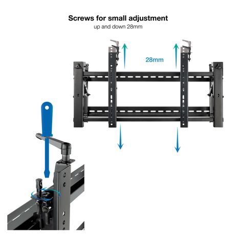 SOPORTE DE PARED ORIENTABLE TOOQ TQVW4570T PARA PANTALLAS 45" A 70" VIDEO WALL 6 PUNTOS DE REGULACION ANTIRROBO VESA 200X200 A 600X400 NEGRO - Imagen 8 de 13 SOPORTE DE PARED ORIENTABLE TOOQ TQVW4570T PARA PANTALLAS 45" A 70" VIDEO WALL 6 PUNTOS DE REGULACION ANTIRROBO VESA 200X200 A 600X400 NEGRO - Imagen 8 de 13