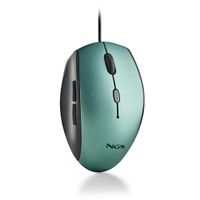 Miniatura 5 de RATON NGS MOTH ICE OPTICO 1600DPI USB-C VERDE HIELO ERGONOMICO