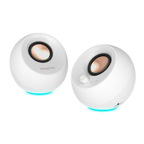 CREATIVE PEBBLE PRO 2.0 BLUETOOTH RGB (WHITE) - Imagen 5 de 6 CREATIVE PEBBLE PRO 2.0 BLUETOOTH RGB (WHITE) - Imagen 5 de 6