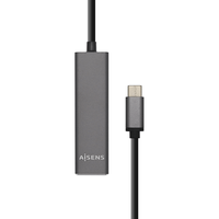 Miniatura 1 de Aisens Hub Usb 3.1 Usb-C, Usb-C/M-4Xtipo A/H, Gris, 15Cm