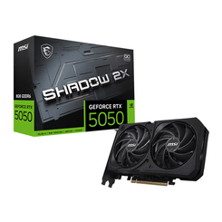 VGA MSI RTX 5050 8G SHADOW 2X BULK,NV,RTX5050,8GB,GDDR6,128BIT,1HDMI+3DP,TORX FAN 5.0 (2 VENTILADORES)