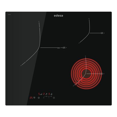VITROCERAMICA INDEPENDIENTE RADIANTES EDESA EVT6328R/A 3 ZONAS COCCION ANCHO 60 CM - Imagen 2 de 6 VITROCERAMICA INDEPENDIENTE RADIANTES EDESA EVT6328R/A 3 ZONAS COCCION ANCHO 60 CM - Imagen 2 de 6