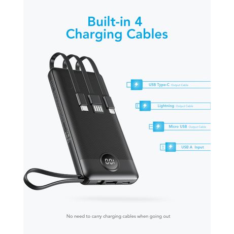 Veger VG W2059 Power Bank 20 000 mAh Con 4 cables USB C Micro USB 8 Pin USB A - Imagen 6 de 25 Veger VG W2059 Power Bank 20 000 mAh Con 4 cables USB C Micro USB 8 Pin USB A - Imagen 6 de 25
