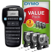 Miniatura 1 de ROTULADORA LABERMANAGER 160 + 3 CINTAS D1 12MM NEGRO/BLANCO VALUE PACK DYMO 2142267
