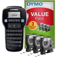 Miniatura 2 de ROTULADORA LABERMANAGER 160 + 3 CINTAS D1 12MM NEGRO/BLANCO VALUE PACK DYMO 2142267